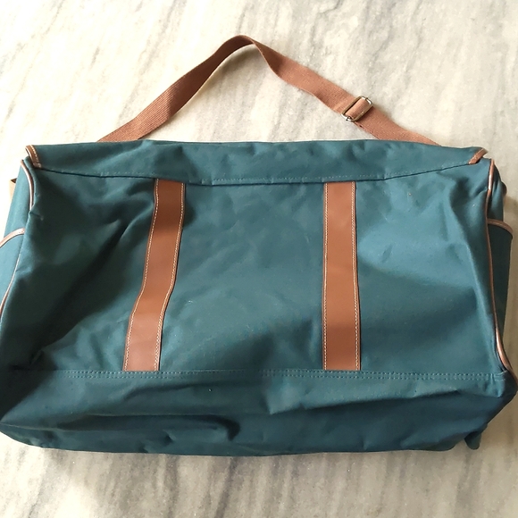 Ralph Lauren Pony Logo Leather Trim Briefcase Messenger Bag. - Picture 2 of 6